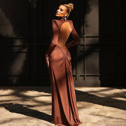 High Neck Backless Party Dress