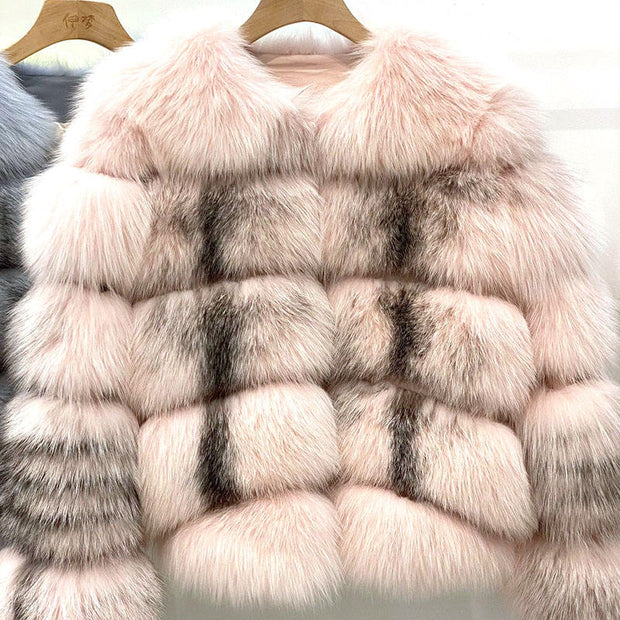 Fox Fur Fluffy Coat