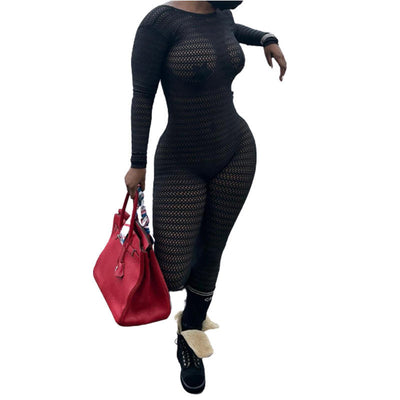 High-Waisted Mesh Bodysuit