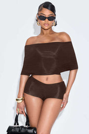 Three-Piece Mini Shorts Set