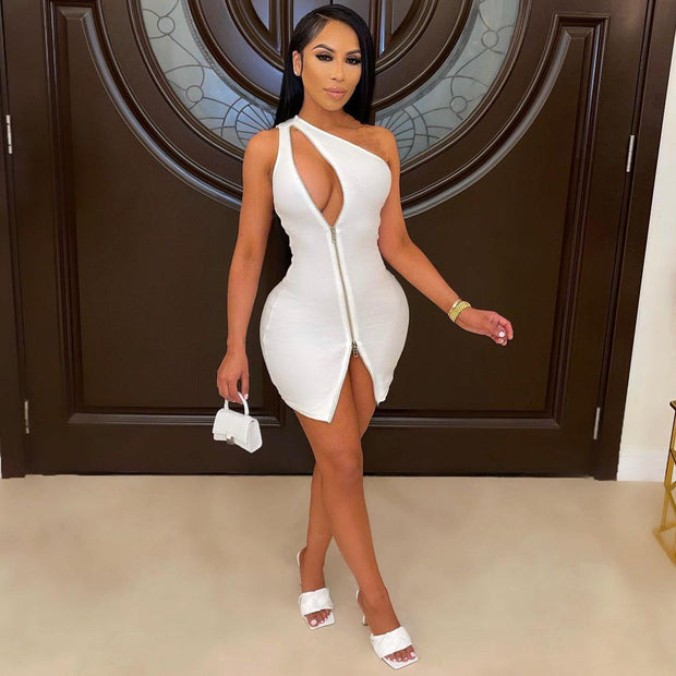 One-Shoulder Bodycon Outfit