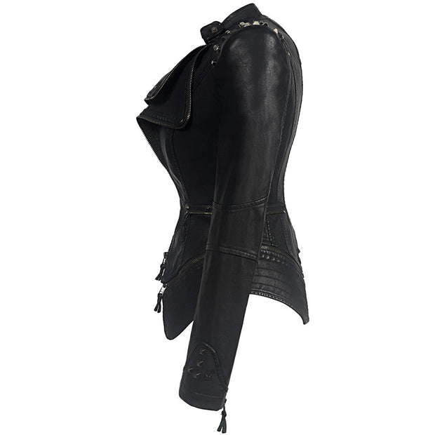 Black Faux Leather Jacket