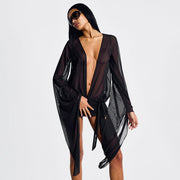 Mesh Backless Bodycon Dress