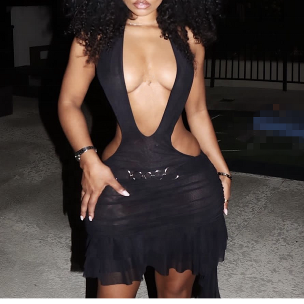 Sleeveless Halter Bodycon Dress