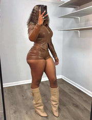 PU Shorts & Top Set