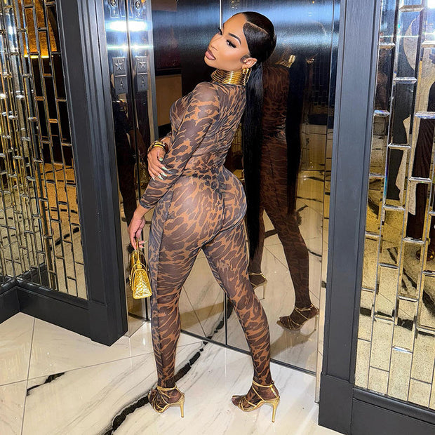 Leopard Print Two-Piece Set