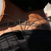 Rhinestone Body Chain Bikini