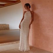 Summer Halter Boho Maxi