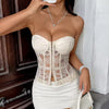 Backless Hollow Metal Buckle Corset