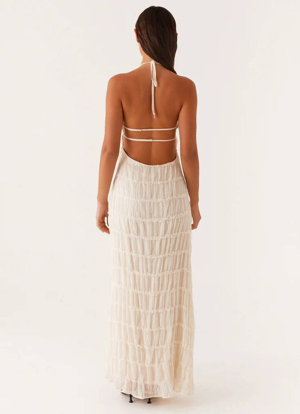 Summer Halter Boho Maxi