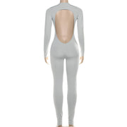 Deep V Backless Jumpsuit