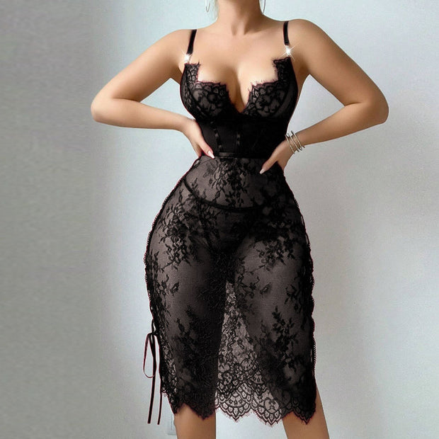 Perspective Mesh Strap Body Shaper