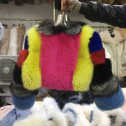 Colorful Fluffy Short Coat
