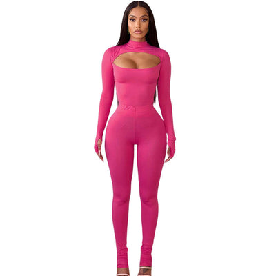 High Waist Tight Casual Pants Suit