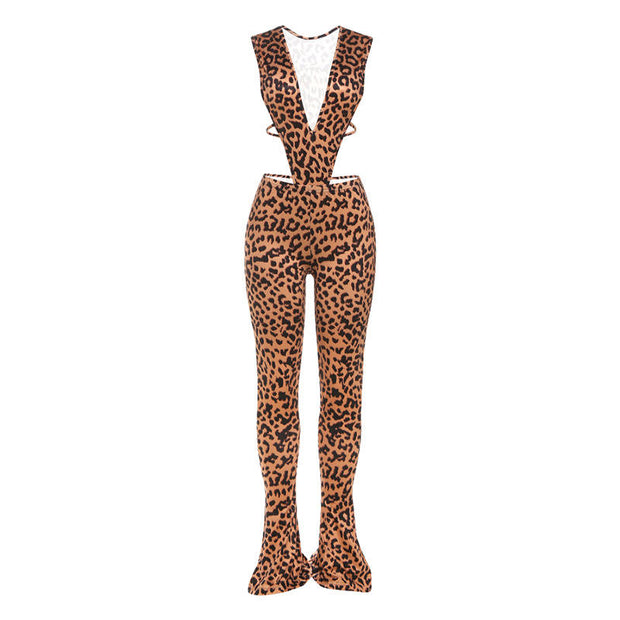 Deep V Jumpsuit
