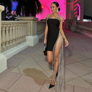 Elegant Strapless Party Dress