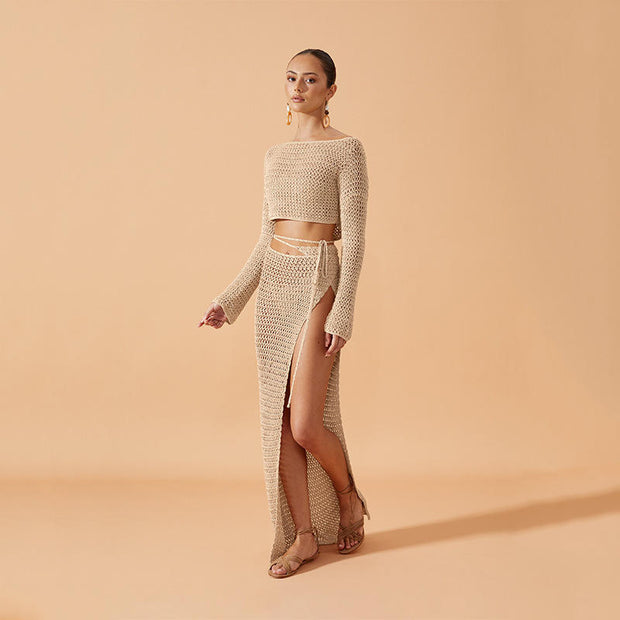 Tassel Crochet Beach Dress