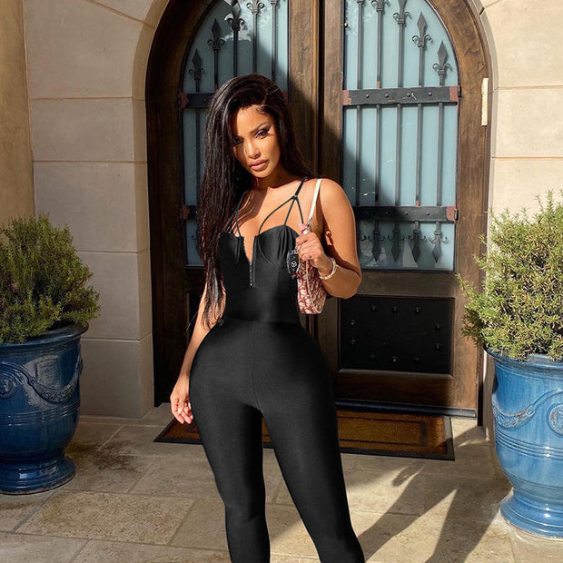 Spaghetti Strap Summer Jumpsuit