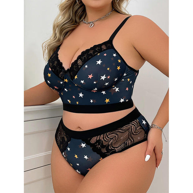 Floral Print Bra Set