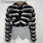 Luxury Real Rabbit Fur Short Coat