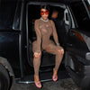 Sexy See Through Mesh Cut Out Jumpsuit