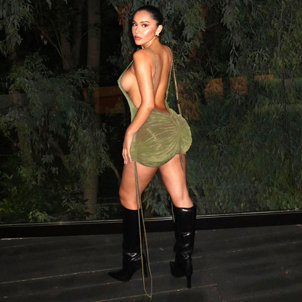 Backless Strappy Party Dress