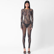 Sheer Mesh Jumpsuit