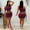 Top Short Skirt Two Piece Set