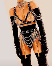 Gold Tassel Dance Set