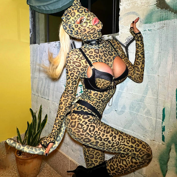 Leopard Print Cosplay Set
