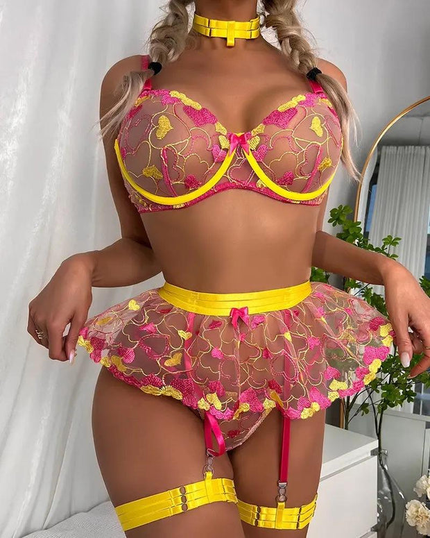 Heart Garter Lingerie