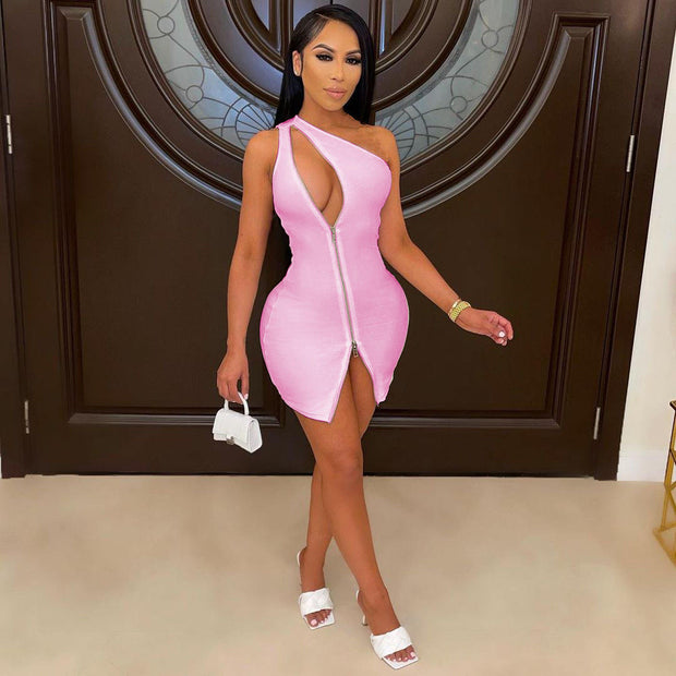 One-Shoulder Bodycon Outfit