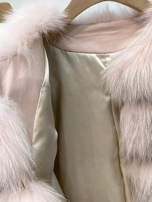 Fox Fur Fluffy Coat