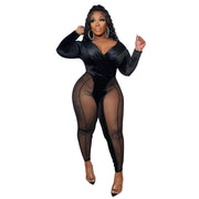 Velvet Spliced Bodysuit