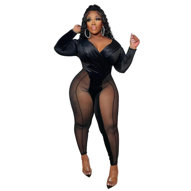 Velvet Spliced Bodysuit