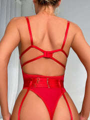 Stitching Garter Jumpsuit