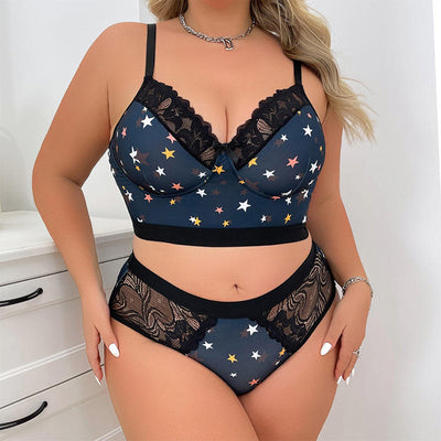 Floral Print Bra Set