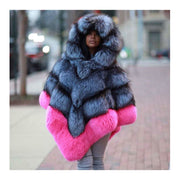 Fur Cappa Hooded Jacket
