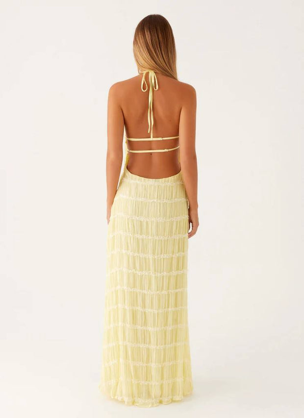 Summer Halter Boho Maxi