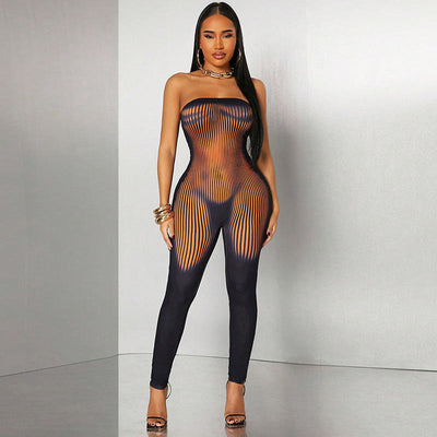 Sleeveless Tight Long Jumpsuit