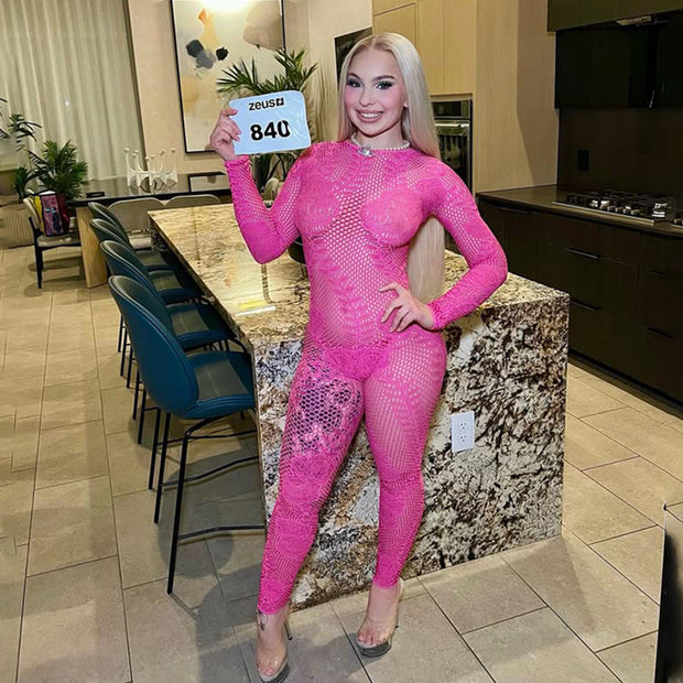 Sheer Mesh Jumpsuit