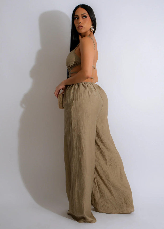 Plus Size Wide-Leg Jumpsuit