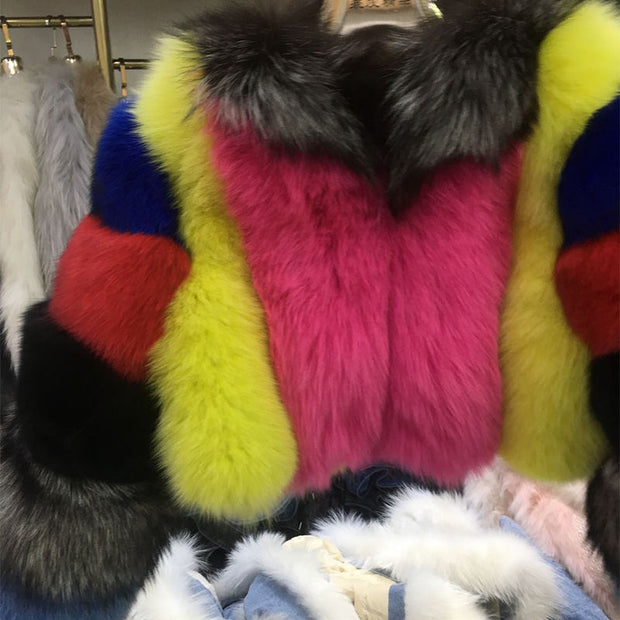 Colorful Fluffy Short Coat