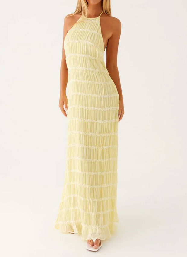 Summer Halter Boho Maxi