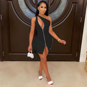 One-Shoulder Bodycon Outfit
