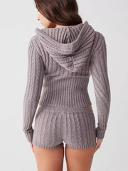 Casual Knit Two Piece Lounge Wear