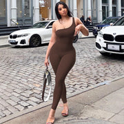 One-Shoulder Sports Jumpsuit