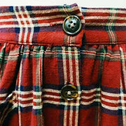 Vintage Red Plaid Skirt