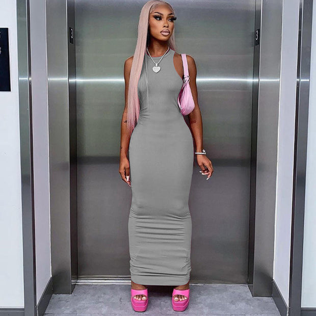 Sleeveless Slim Summer Dress