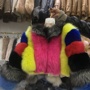 Colorful Fluffy Short Coat